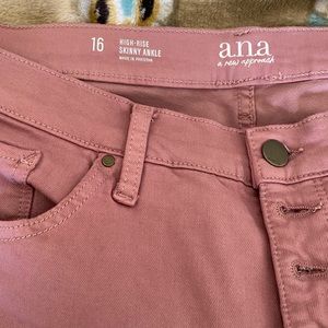 ANA High Rise Skinny Angle Jeans, Size 16